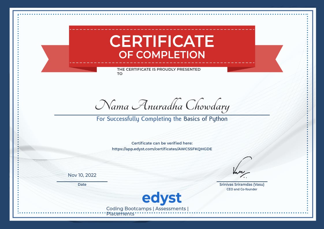 python Certificate